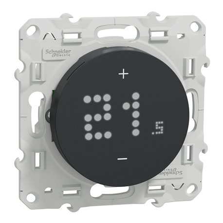Thermostat connecté filaire Wiser Odace S540619 2A Anthracite Thermostat connecté filaire Wiser Odace S540619 2A Anthracite