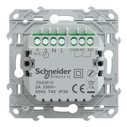 Thermostat connecté filaire Wiser Odace S540619 2A Anthracite