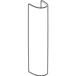 Colonne pour lavabo Bastia céramique H 70,5 cm blanc