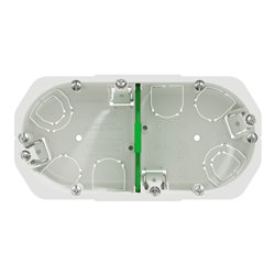 Boîte d'encastrement Multifix 2 postes IMT35925 entraxe 71 mm Ø67 mm prof 50 mm