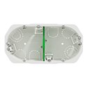 Boîte d'encastrement Multifix 2 postes IMT35925 entraxe 71 mm Ø67 mm prof 50 mm