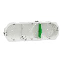 Boîte d'encastrement Multifix 3 postes IMT35934 entraxe 71 mm Ø67 mm prof 40 mm