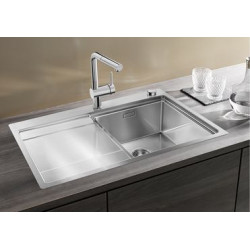 Evier Divon II 45 S-IF Inox 860x510 mm égouttoir à gauche Inox 521658
