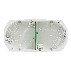 Boîte d'encastrement Multifix 2 postes IMT35924 entraxe 71 mm Ø67 mm prof 40 mm