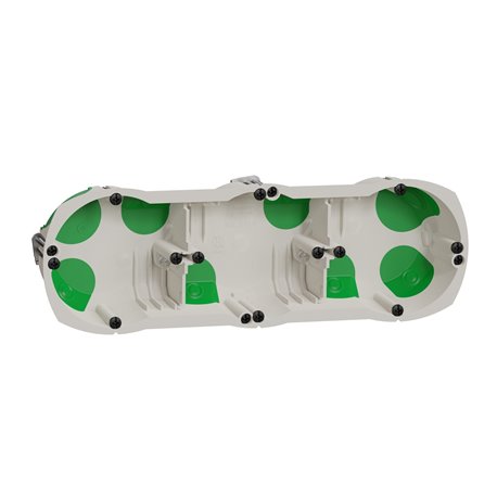 Boîte d'encastrement étanche Multifix Air IMT35031 3 postes entraxe 71 mm Ø67mm prof 40 mm Boîte d'encastrement étanche Multifix Air IMT35031 3 postes entraxe 71 mm Ø67mm prof 40 mm