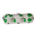 Boîte d'encastrement étanche Multifix Air IMT35031 3 postes entraxe 71 mm Ø67mm prof 40 mm