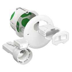Boîte d'applique et point de centre DCL IMT35027 Ø67 mm Muiltifix Air avec douille E27 couvercle non affleurant