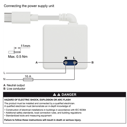 Alimentation murale HUB0 CCT501800-0001 Wiser 