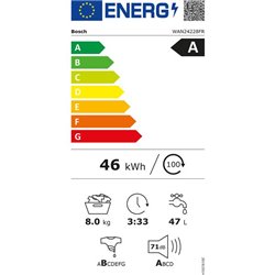 Lave-linge frontal ligne série 4 WAN24228FR 8 kg 1200 trs/min