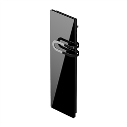 Sèche serviette électrique Campaver Bains nativ 700+800 Watts Noir Astrakan