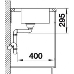 Evier Divon II 5 S-IF Inox 1000x510 mm égouttoir à droite Inox 521659