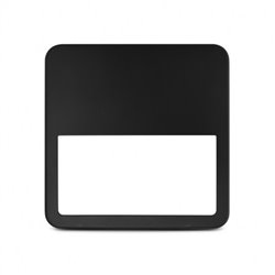 Collerette asymétrique noire pour QUADRA 280x280x50 mm