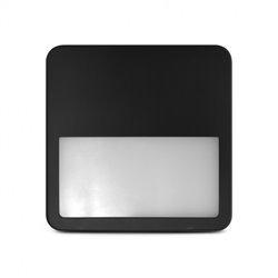 Collerette asymétrique noire pour QUADRA 280x280x50 mm