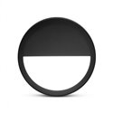Collerette asymétrique noire pour CLIPSO Ø280 x 50 mm