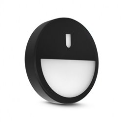 Collerette asymétrique noire + ouverture pour CLIPSO Ø220 x 50 mm