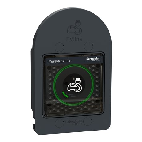 Prise de courant 2P+T renforcée pour véhicules électriques en saillie MUR36014 Mureva EV Link anthracite
