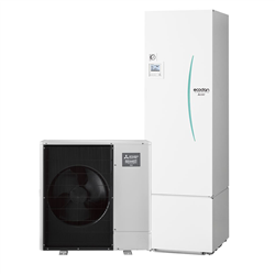 Pompe à chaleur air eau Ecodan Zubadan Silence Duo 10 kWatts, 300 Litres Triphasé R32