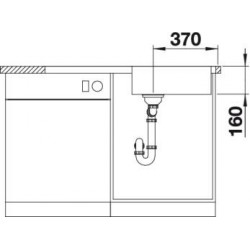 Evier Lantos XL 6 S-IF 1000x500 mm Inox 519709