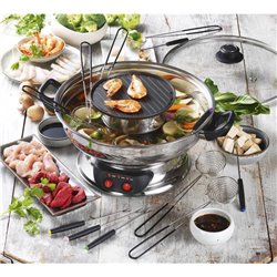 Appareil à fondue asiatique 6 personnes KCPFONDASIA 1950 Watts inox