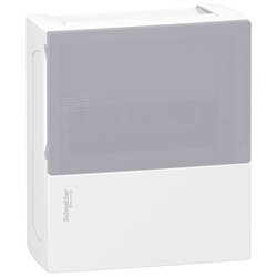 Lot de 10 coffrets électriques Mini Pragma MIP11108T 8 modules portillon transparent en saillie