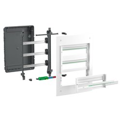 Coffret électrique PrismaSeT XS LVSXS318 3 rangées de 18 modules encastré