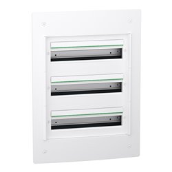 Coffret électrique PrismaSeT XS LVSXS318 3 rangées de 18 modules encastré