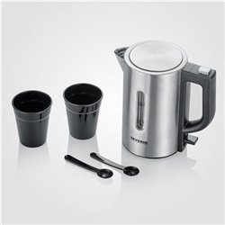 Bouilloire 0,5 L 3647 1100 Watts inox et noir