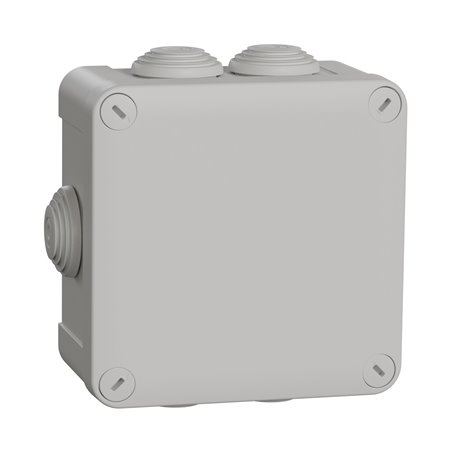 Boîte de dérivation Mureva Box ENN05005 105x105x55 mm à embouts