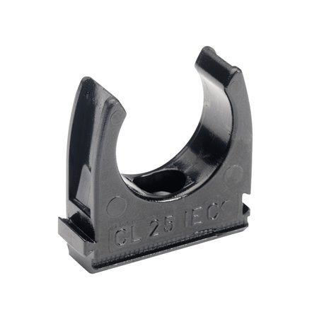 Clip à tube Mureva Fix IMT35220 Ø25 mm noir