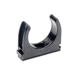 Clip à tube Mureva Fix IMT35221 Ø32 mm noir