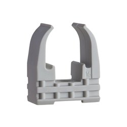 Lot de 100 clips à tube standard Mureva Fix ENN45116 Ø16 mm gris