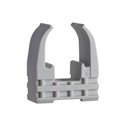 Lot de 100 clips à tube standard Mureva Fix ENN45116 Ø16 mm gris