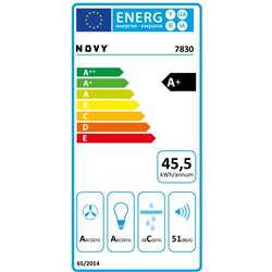 Hotte de cuisine  D7830 murale 808 m3/h, 90 cm