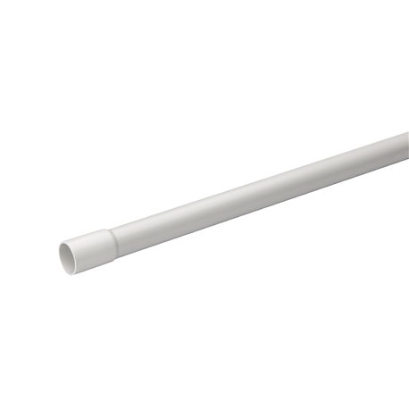 Conduit tulipé 3321 de 3 m Mureva Tube IMT50616 Ø16 mm gris