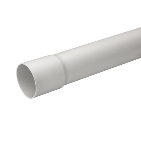 Conduit tulipé 3321 de 3 m Mureva Tube IMT50663 Ø63 mm gris