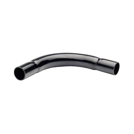 Coude pour tube non tulipé 4554 Mureva Tube IMT35208 Ø25 mm noir