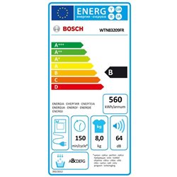 Sèche-linge série 4 WTN83209FR 8 kg frontal