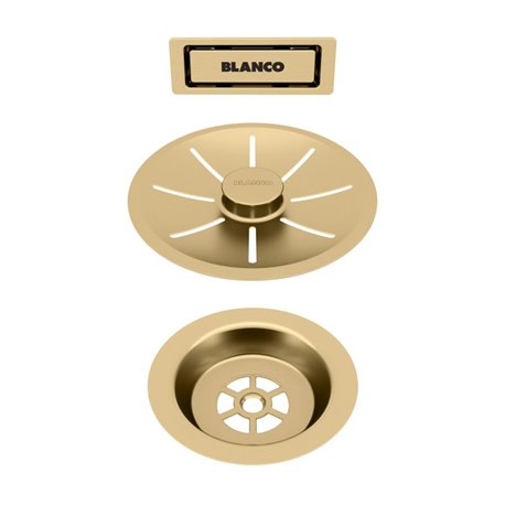 Set de de bonde 203476 Satin Gold pour cuve simple Set de de bonde 203476 Satin Gold pour cuve simple