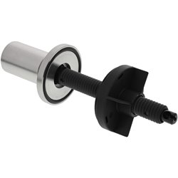 Tirette de commande 222118 Ronde Inox brossé aspect mat