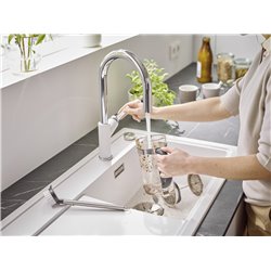 Mitigeur cuisine Carena-S Vario 521368 Blanc 