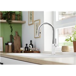 Mitigeur cuisine Carena-S Vario 521368 Blanc 