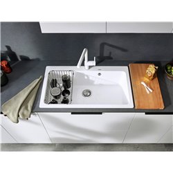 Mitigeur cuisine Linus-S Silgranit 516692 Blanc 