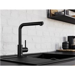 Mitigeur cuisine Mila 526657 Noir Mat 