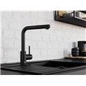 Mitigeur cuisine Mila 526657 Noir Mat 