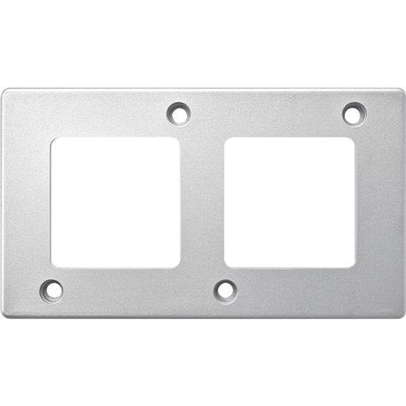 Plaque de finition Anti-vendalisme MTN480260 2 postes