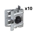 Lot de 10 agrafes Mureva Box ENN08167 pour poutrelle IPN 