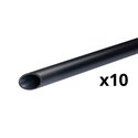 Lot de 10 conduits non tulipés 4554 de 3 m (30 m) Mureva Tube IMT35203 Ø32 mm noir
