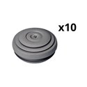 Lot de 10 entrées de câbles Mureva Box ENN08131 Ø4-20 / perçage Ø23mm gris foncé