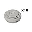 Lot de 10 entrées de câbles Mureva Box IMT36131 Ø4-25 / perçage Ø29mm blanc 