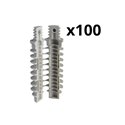 Lot de 100 chevilles filetées Mureva Fix ENN48934 Ø 8 mm
